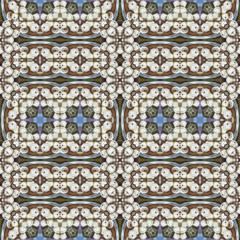 Seamless pattern oil painting
