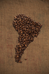 Coffee South America /with clipping path