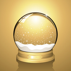 Gold Snow Globe © Giraphics