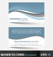 Fototapeta premium Business card template or visiting card set