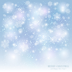 Christmas background with snowflakes