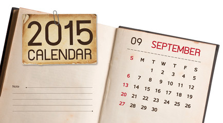 Fototapeta premium Calendar 2015 September