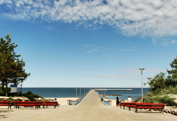 Marine pier in Palanga.