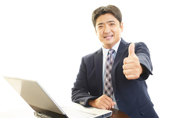 笑顔のビジネスマン