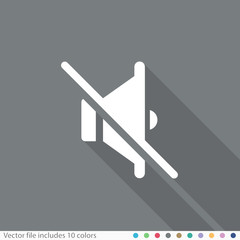 Flat Long Shadow Icon