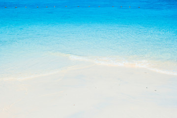 White sand beach and blue sea at andaman sea