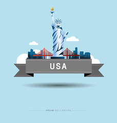 New York, Statue of Liberty, United States, travel, Landmark