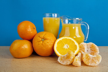 oranges and juice