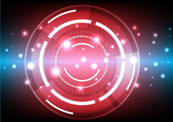 Red Abstract Futuristic Background