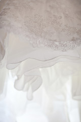 Obraz premium Detail of a wedding dress
