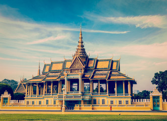 Royal Palace complex in Phnom Penh