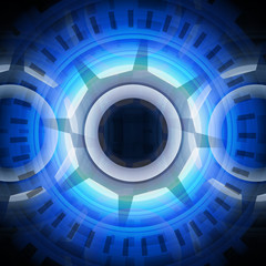 Blue Abstract Futuristic Background