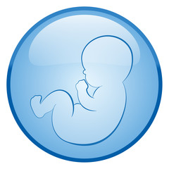 Baby Boy Blue Button