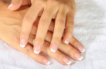 Beautiful woman's nails