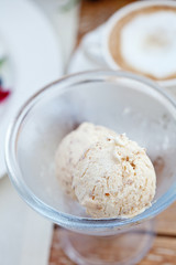 ice-cream with cappuchino