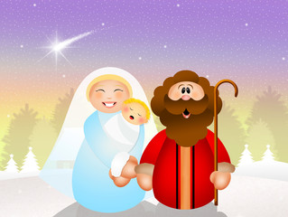 Christmas Nativity scene