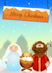 Christmas Nativity scene
