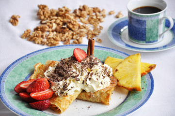 Delicious Czech sweet breakfast