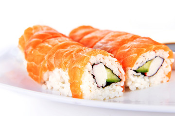 sushi with salmon