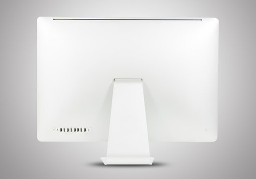 Black white computer monitor