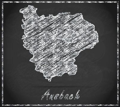 Karte von Ansbach