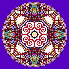decorative violet colour design of circle