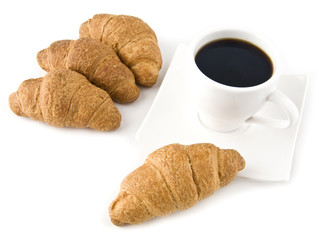 coffee and croissants