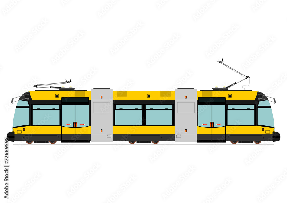 Canvas Prints Modern tram