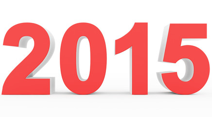 year 2015 red-white