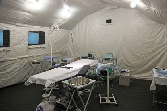 Field hospital tent