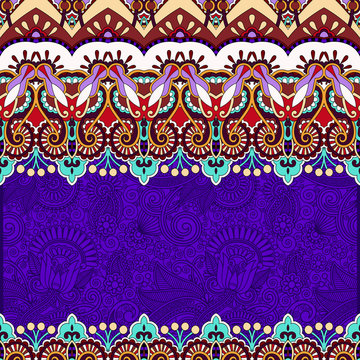 ornamental floral folkloric violet background for invitation