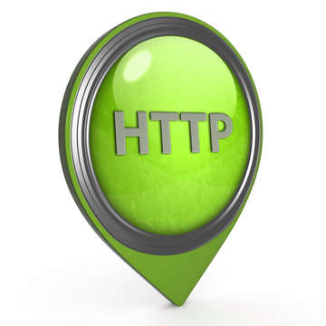 http pointer icon on white background