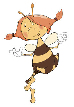 Bee. Cartoon