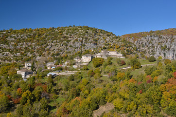 Fototapeta na wymiar kapesovo village vikos gorge in Ioannina Greece