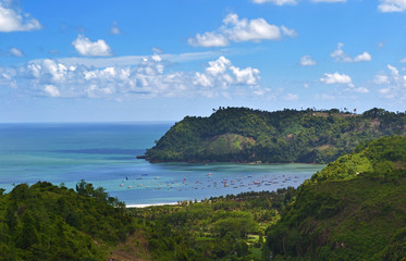 Sine Beach in Tulungagung, East Java, Indonesia