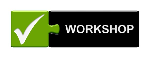 Puzzle Button grau grün: Workshop