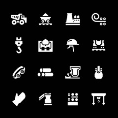 Set icons of metallurgy