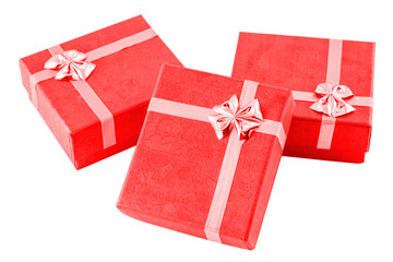 Gift box - christmas gift - isolated on white background