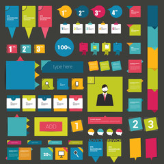 Set of speech bubbles. Various talk balloons. Vector.