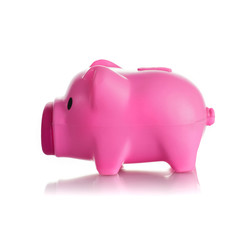 Pink piggy bank