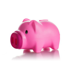 Pink piggy bank