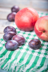 nectarins and plums