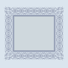 Vintage frame. Decor elements.