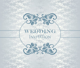 Elegant floral card. Seamless floral wallpaper