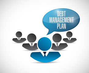 debt management plan team sign