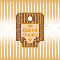 Retro bakery label. Vintage design, retro colors