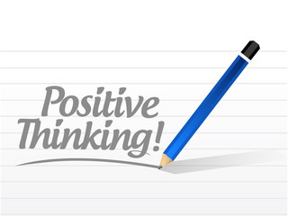 positive thinking message illustration