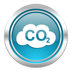 carbon dioxide icon, co2 sign