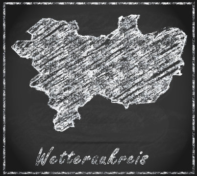 Karte von Wetteraukreis