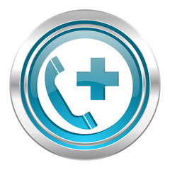 Obraz premium emergency call icon